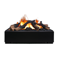 Dimplex Juneau Multi Colour XL elektrische haard met vlammen en houtblokken