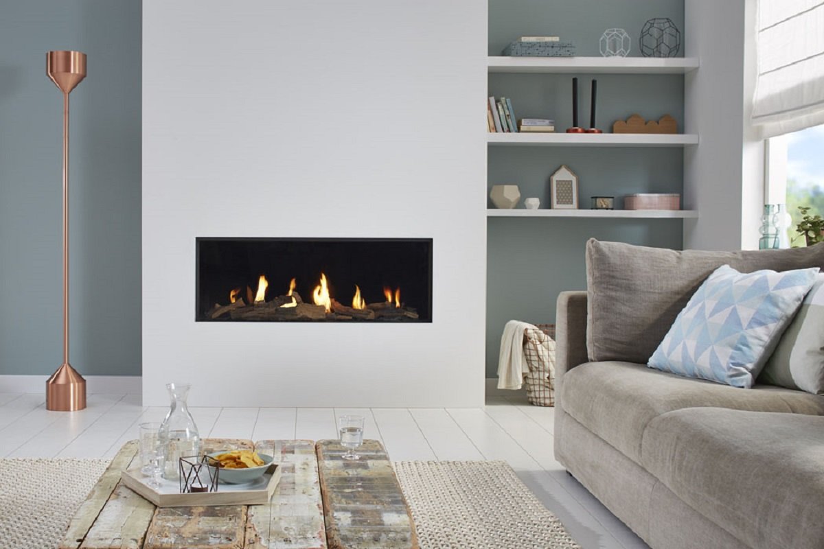 DRU Global 100 BF gashaard in moderne woonkamer
