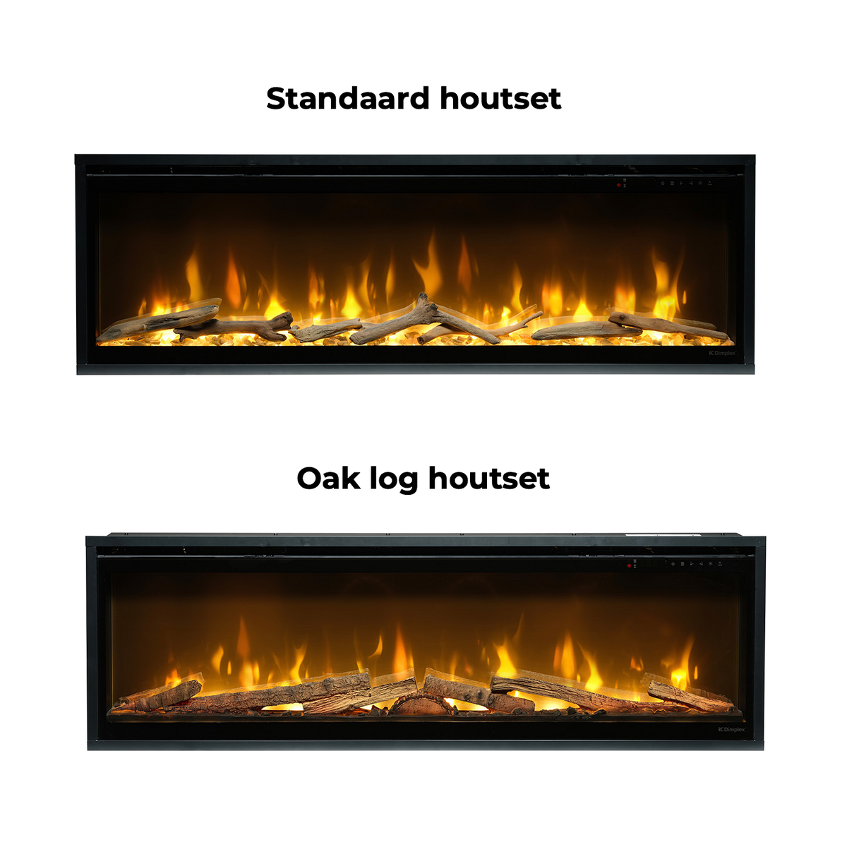 Dimplex Ignite Evolve 60 met standaard houthoutset en eikenhoutset