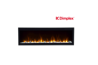 Dimplex Ignite XL 50 inch elektrische haard met vlammen op witte achtergrond