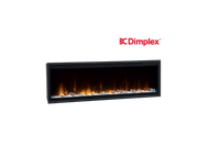Dimplex Ignite XL 50 inch inbouwhaard met vlammen op witte achtergrond