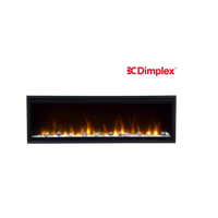 Dimplex Ignite XL 50" wandhaard met vlammen op witte achtergrond