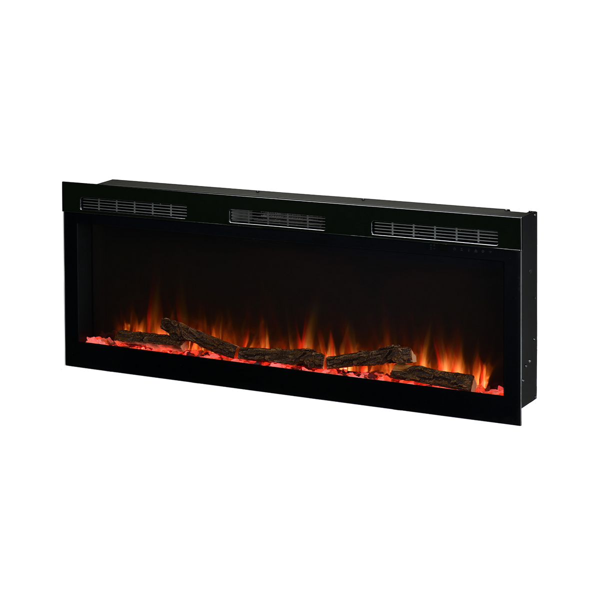 Dimplex Sense 50 elektrische inbouwhaard met vlameffect op witte achtergrond