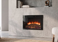 Dimplex Spark 26 elektrische haard met vlameffect in een moderne woonkamer