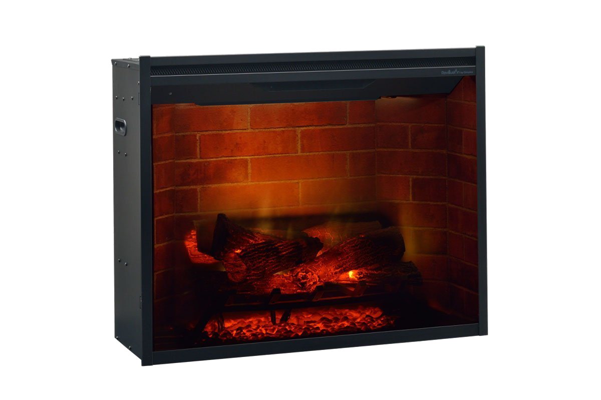 Dimplex Revillusion Firebox 30 inch met gloeiende houtblokken