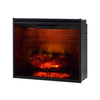 Dimplex Revillusion Firebox 30 met gloeiend hout en baksteenachterwand