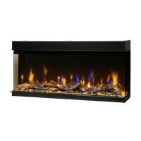 Dimplex Ignite Bold 50 in zwart met vlammen en houtblokken