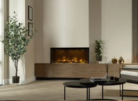 Dimplex Ignite Bold 50 in moderne woonkamer met ingebouwde haard
