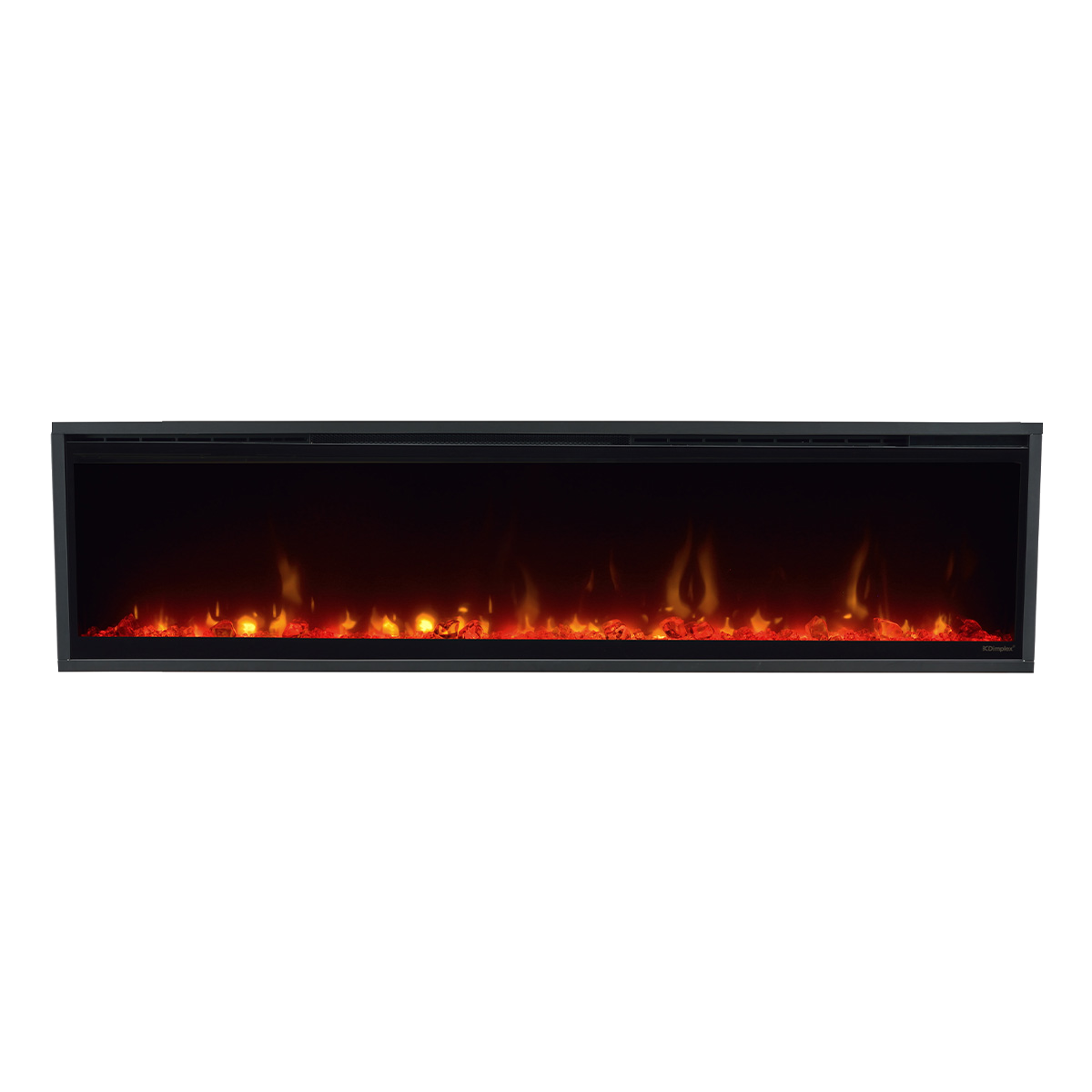 Dimplex Ignite XL 60" elektrische haard met vlammen, op witte achtergrond