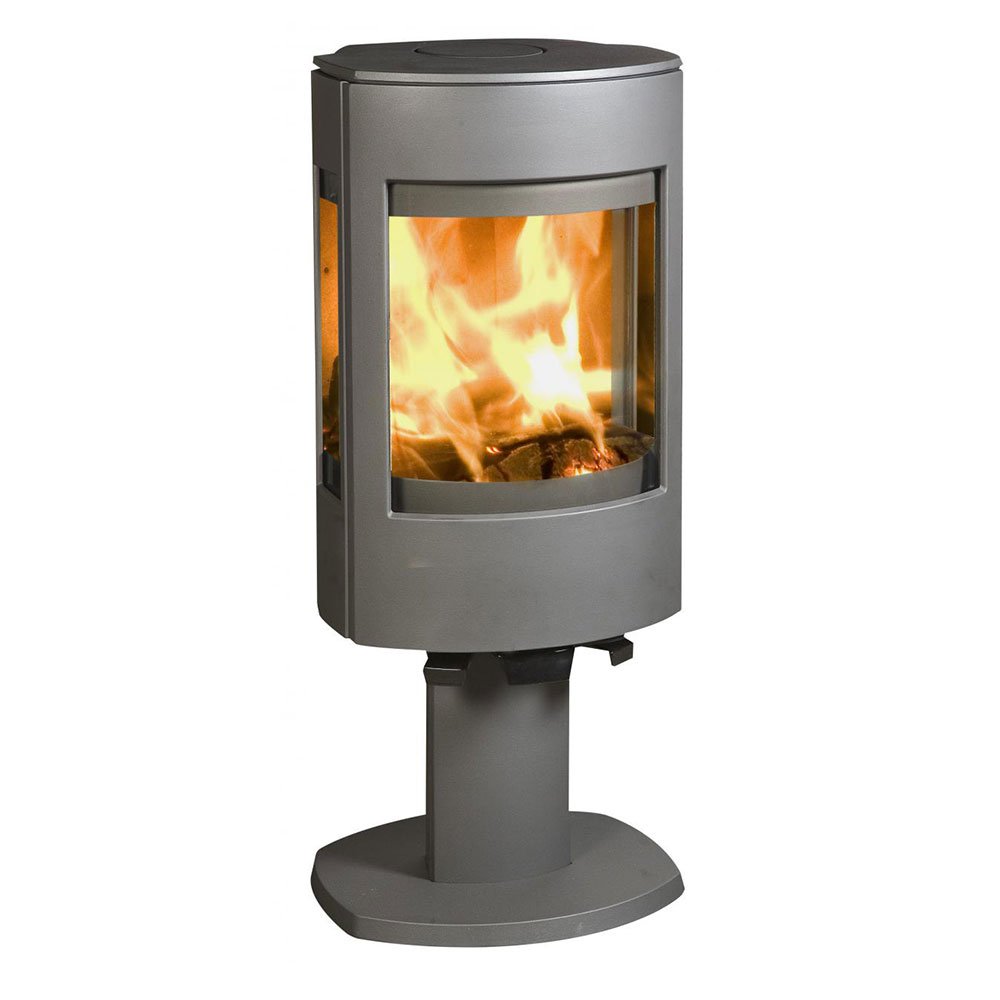 Dovre Astro 4CB/P met voet houtkachel met zichtbare vlammen