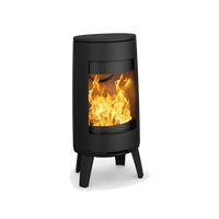 Dovre BOLD 300 houtkachel met zichtbare vlammen