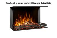 Fair Fires Tru Vizion Solution insert 650 Driezijdig inbouwhaard met vlammen