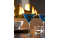 DRU Cosmo Tunnel Eco Wave met blauwe cocktails voor haardvuur
