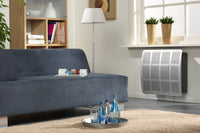 DRU Style 4 gevelkachel aan de muur in een woonkamer