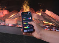 Dimplex e-MatriX 1300/400 III met vlammen en bediening via smartphone