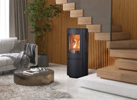 Element4 Ovation Bio SW kachel in moderne woonkamer