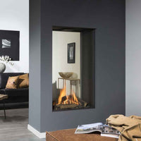 Element4 Sky Medium Tunnel ingebouwd haardvuur in moderne woonkamer