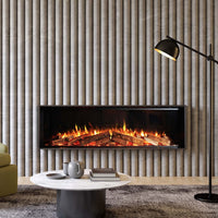 Element4 Elite 150 E Supreme elektrische haard met vlameffect in moderne woonkamer