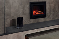 Element4 Elite 60 I E ingebouwde haard met vlammen in moderne wand