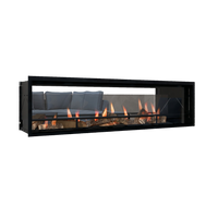 Element4 Lumina 150T gashaard met vlammen en houtblokken