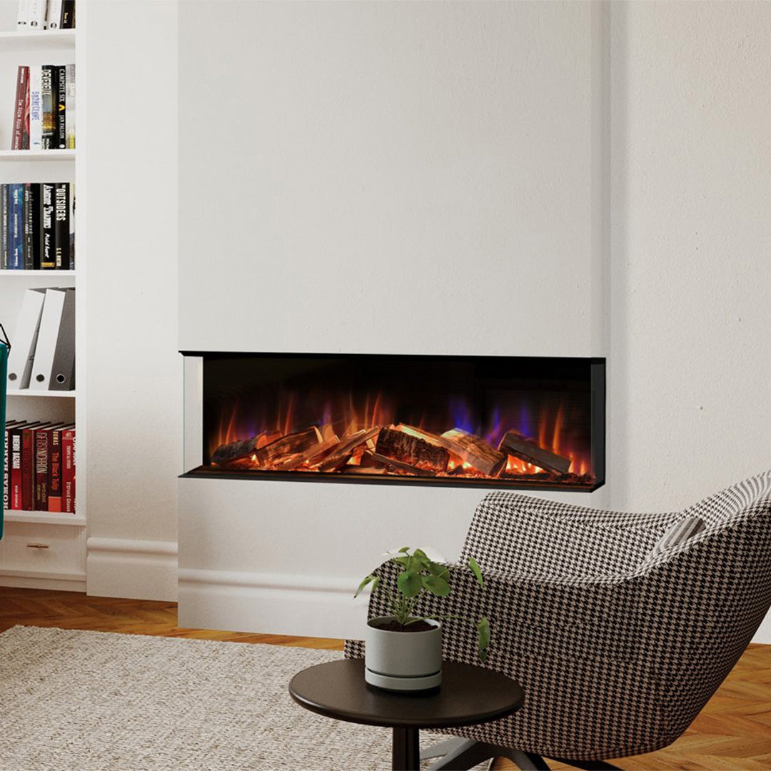Element4 Elite 125 in moderne woonkamer met ingebouwde haard