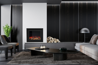 Element4 Elite 80 I E ingebouwd haardvuur in moderne woonkamer