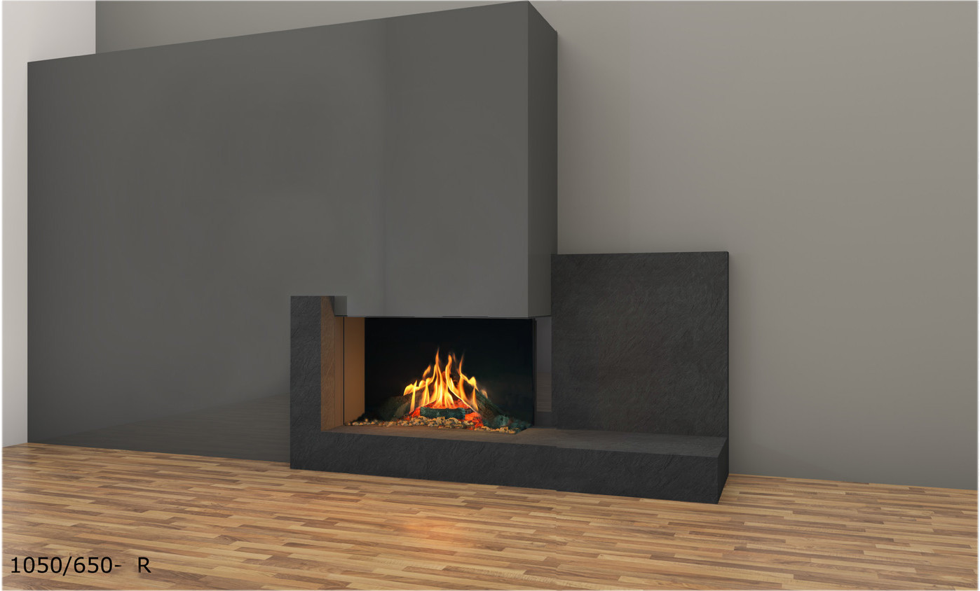 Faber Matrix 1050/650 II Hoek gashaard in grijze hoekopstelling