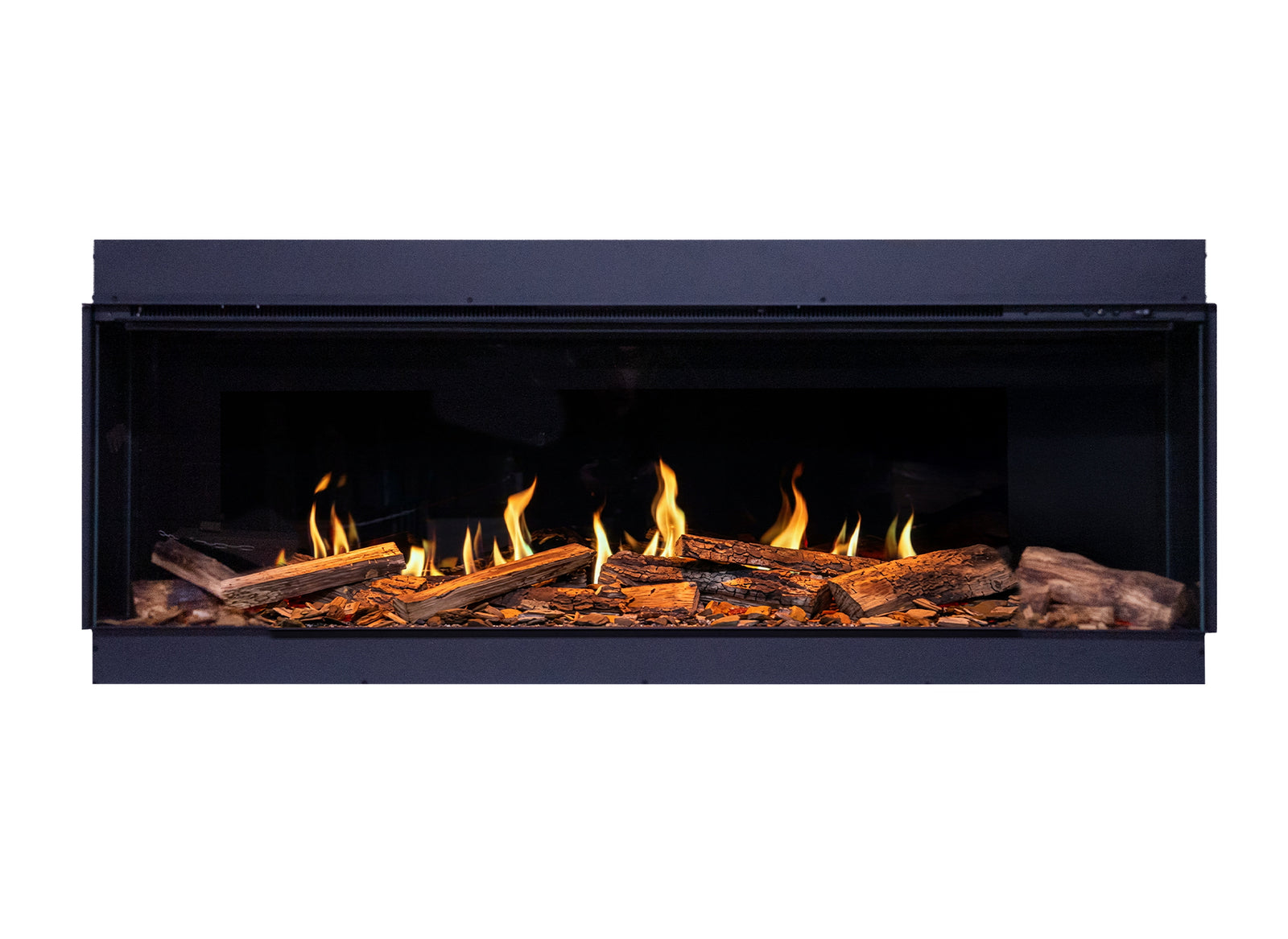 Fair Fires Solution TrueFlame 1500 LCD inbouwhaard met vlammen en houtblokken