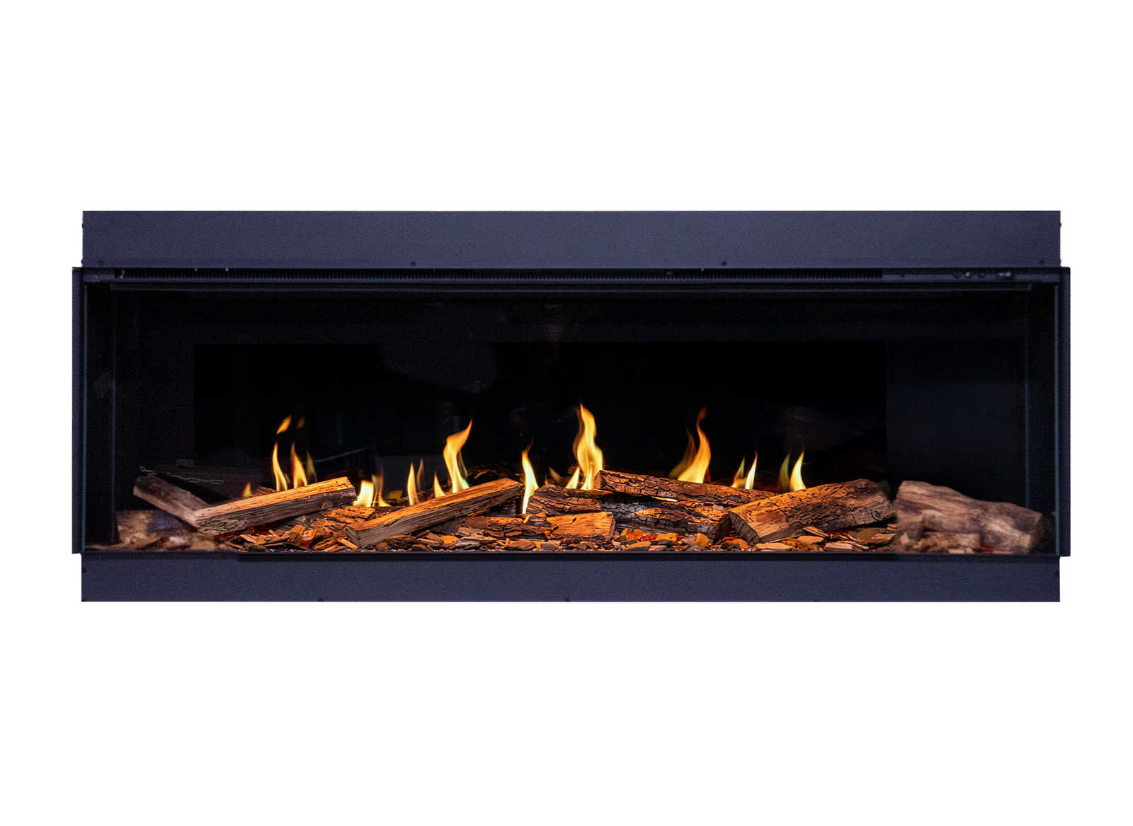 Fair Fires Solution TrueFlame 1500 LCD inbouwhaard met vlammen en houtblokken