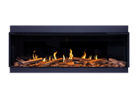 Fair Fires Solution TrueFlame 1500 LCD inbouwhaard met vlammen en houtblokken