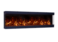 Fair Fires Tru Vizion Pano S 2000 in zwarte inbouwhaard met vlammen en houtblokken