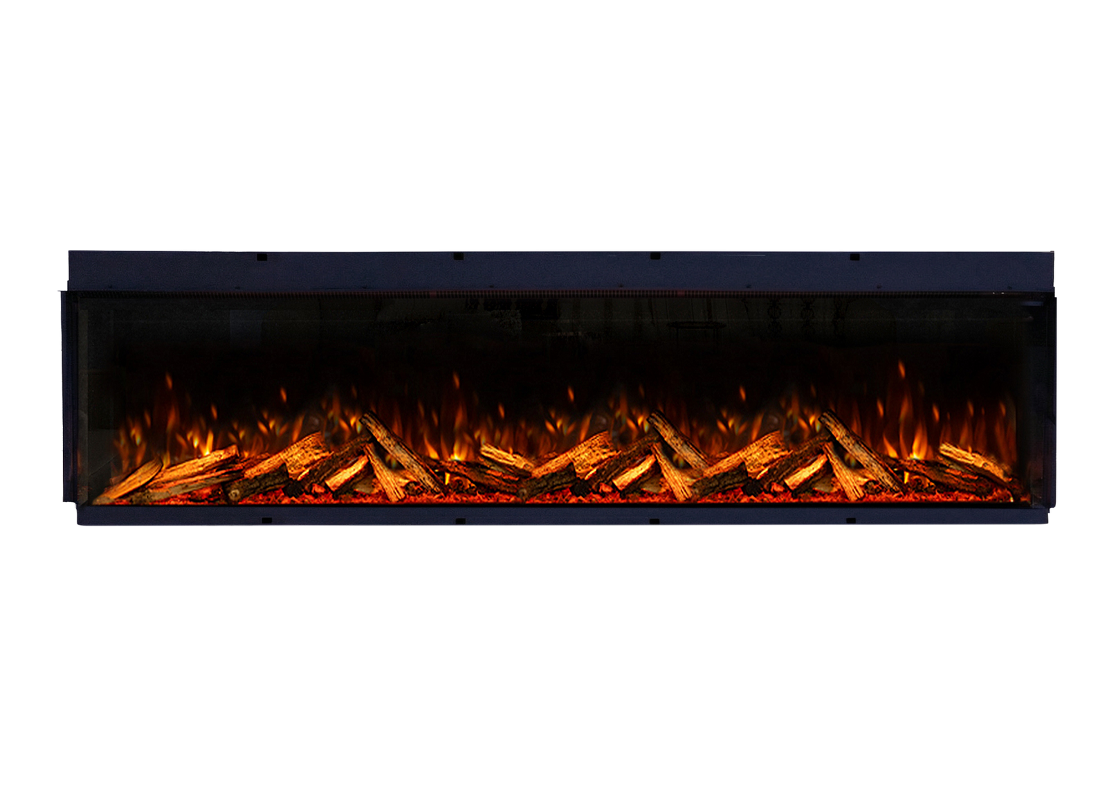 Fair Fires Tru Vizion Pano S 2000 elektrische haard met vlammen en houtblokken
