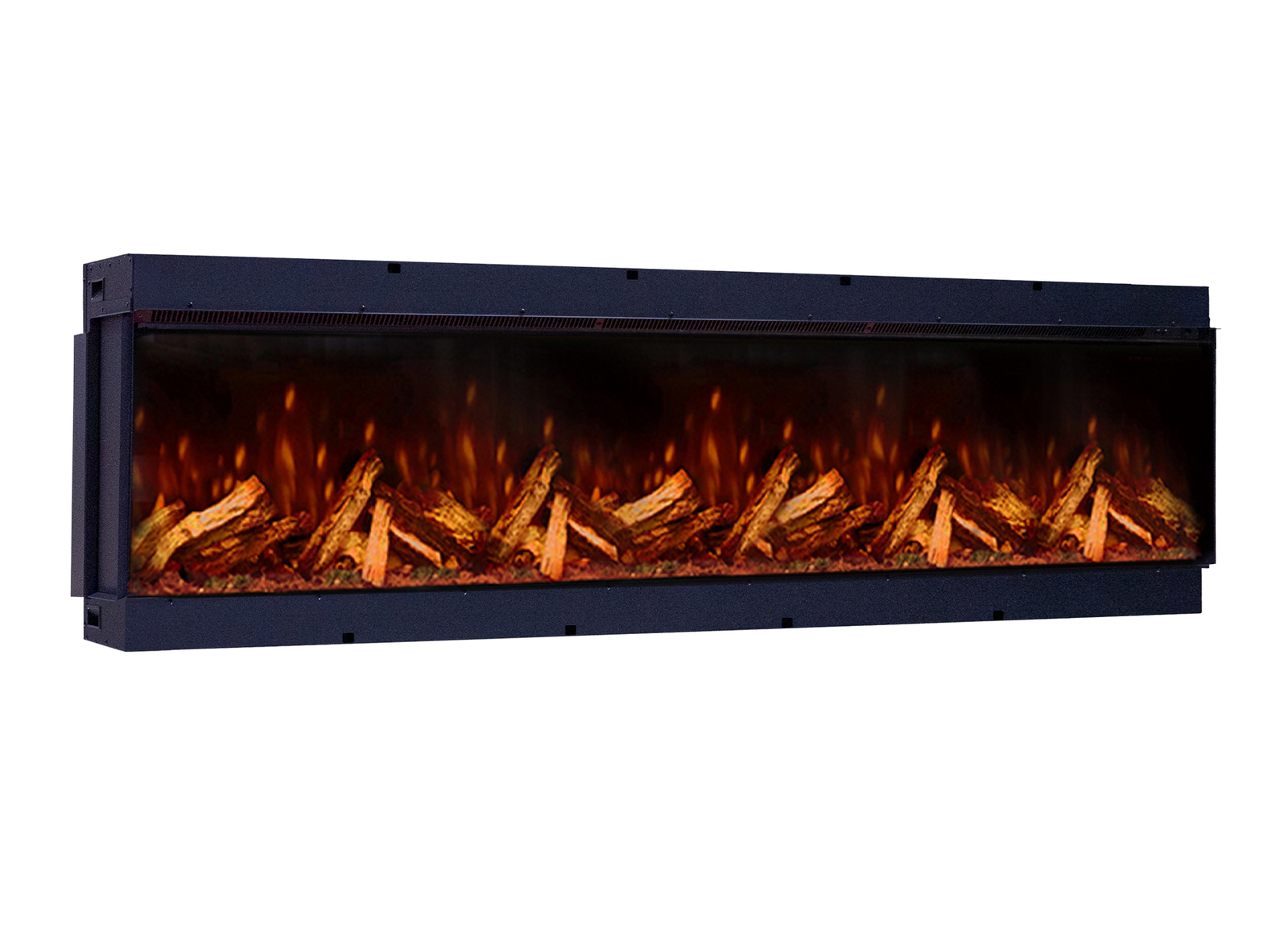 Fair Fires Tru Vizion Pano S 2000 elektrische haard met vlammen en houtblokken