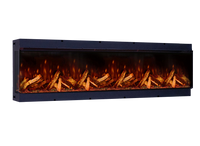 Fair Fires Tru Vizion Pano S 2000 inbouwhaard met vlammen en houtblokken