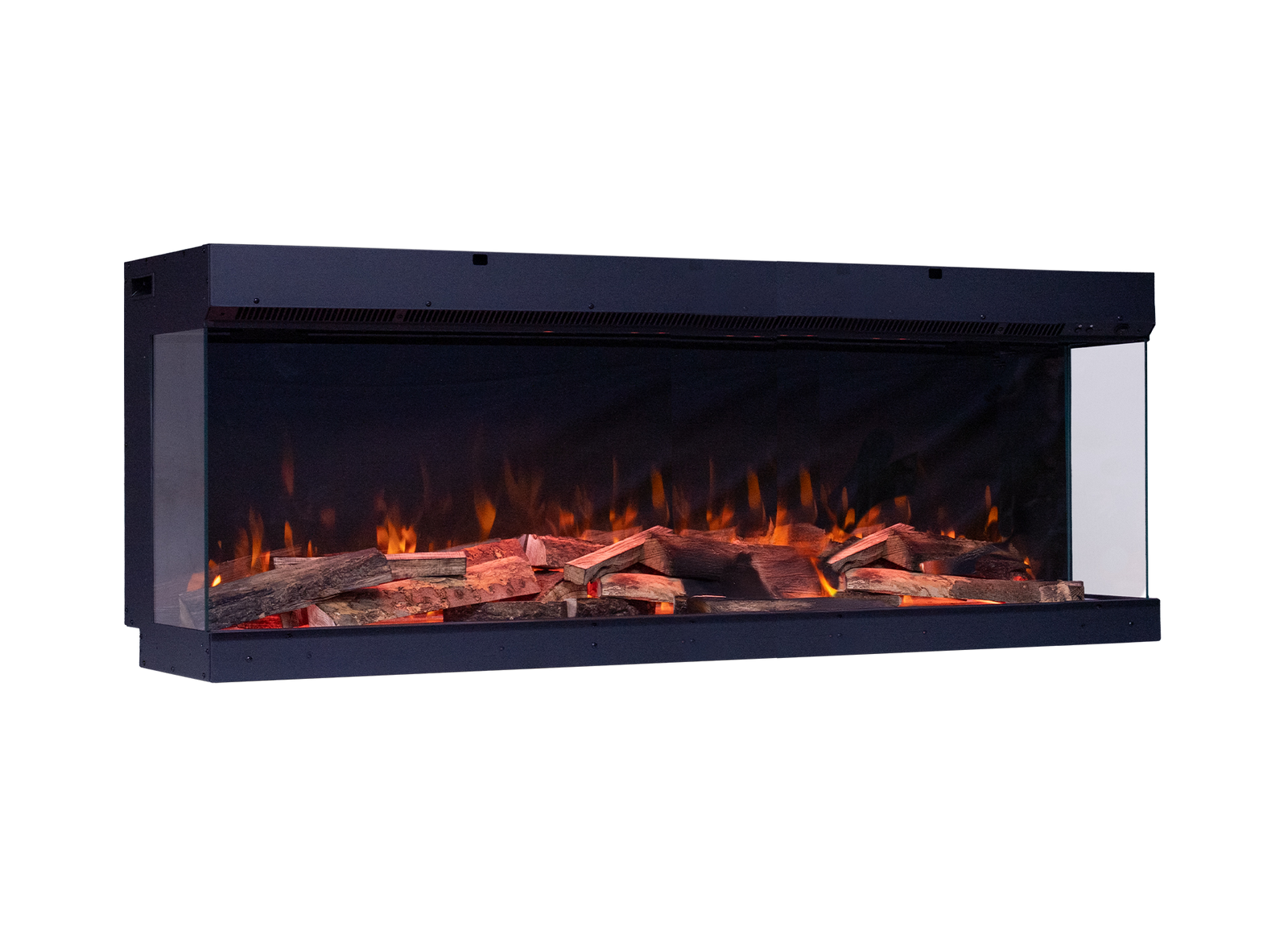 Fair Fires Tru Vizion Pano X 1500 elektrische haard met vlammen en houtblokken