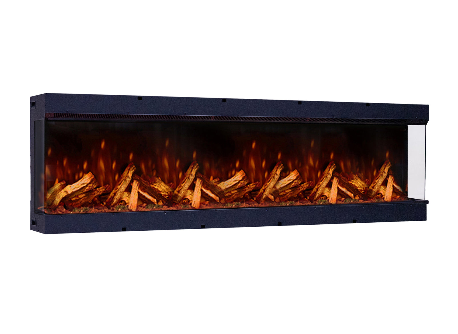 Fair Fires Tru Vizion Pano X 2000 haard met vlammen en houtblokken