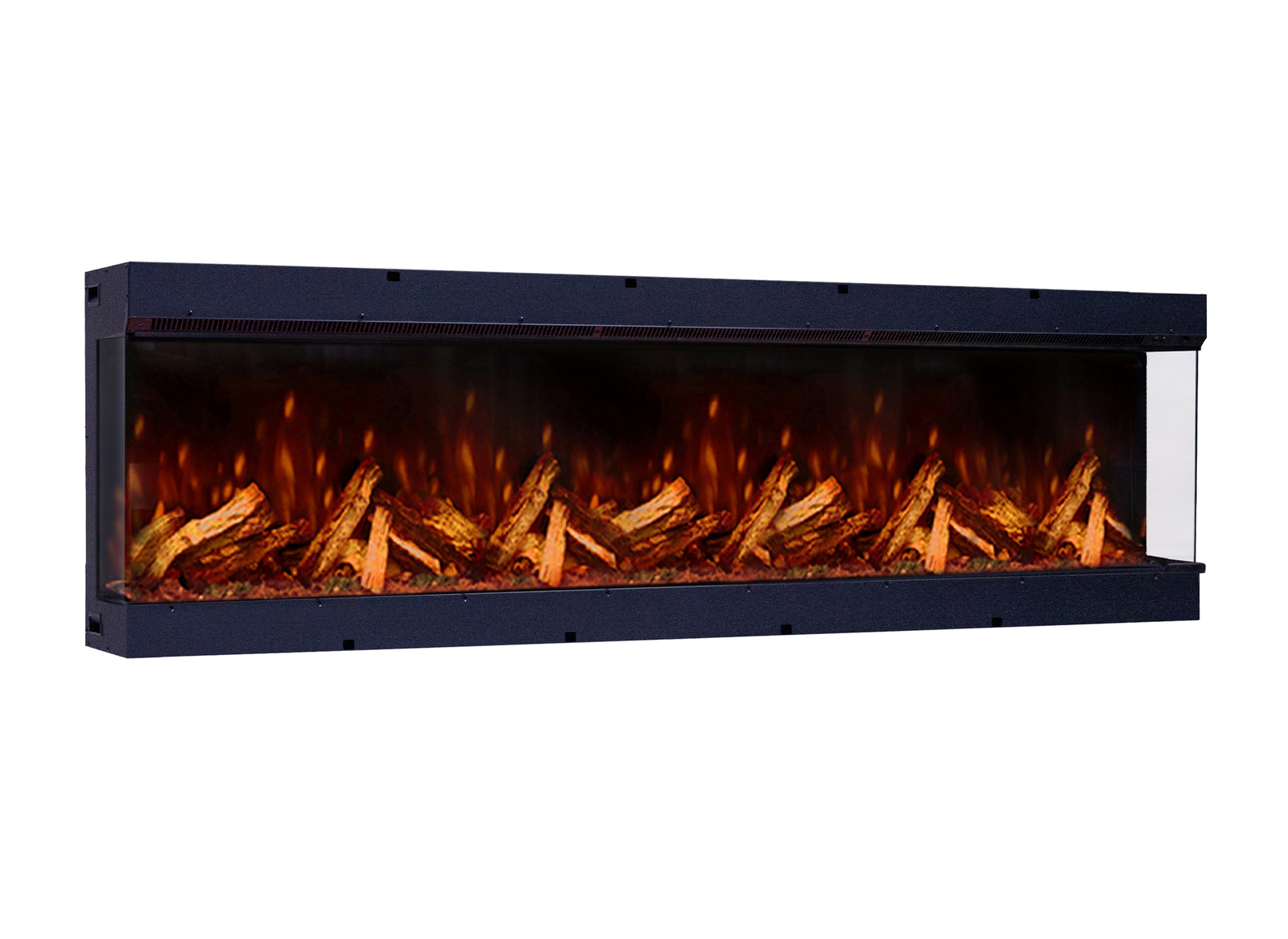 Fair Fires Tru Vizion Pano X 2000 elektrische haard met vlammen en houtblokken