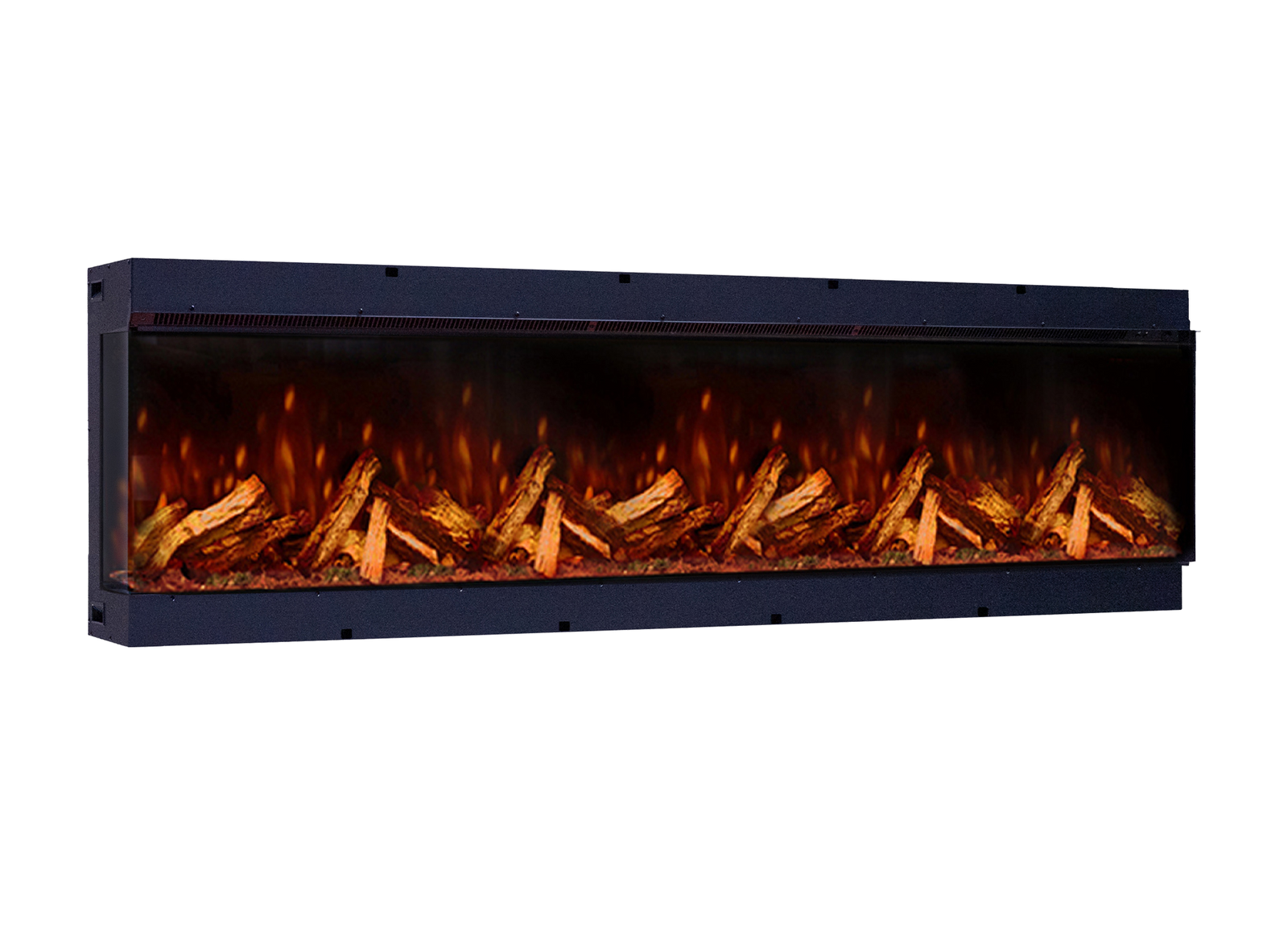 Fair Fires Tru Vizion Pano X 2000 elektrische haard met vlammen en houtblokken