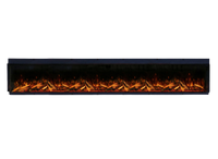 Fair Fires Tru Vizion Pano X 3000 elektrische haard met vlammen in lang zwart frame