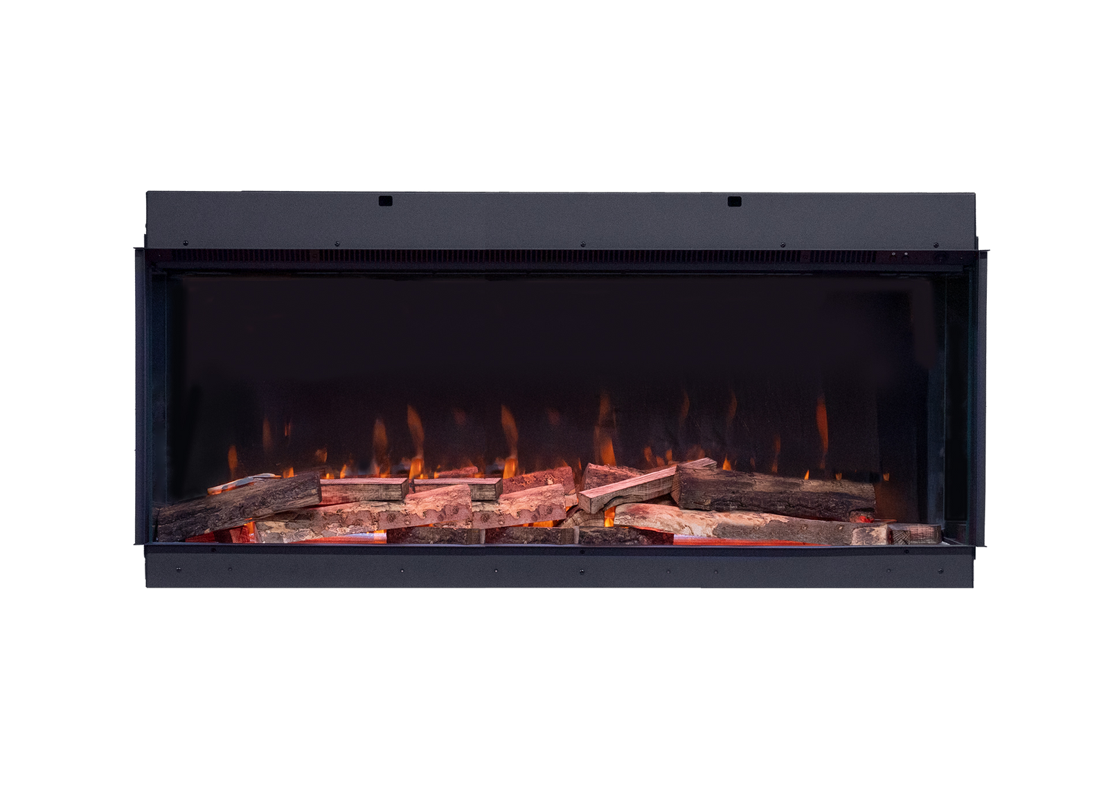 Fair Fires Tru Vizion Solution 1500 inbouwhaard met vlammen en houtblokken