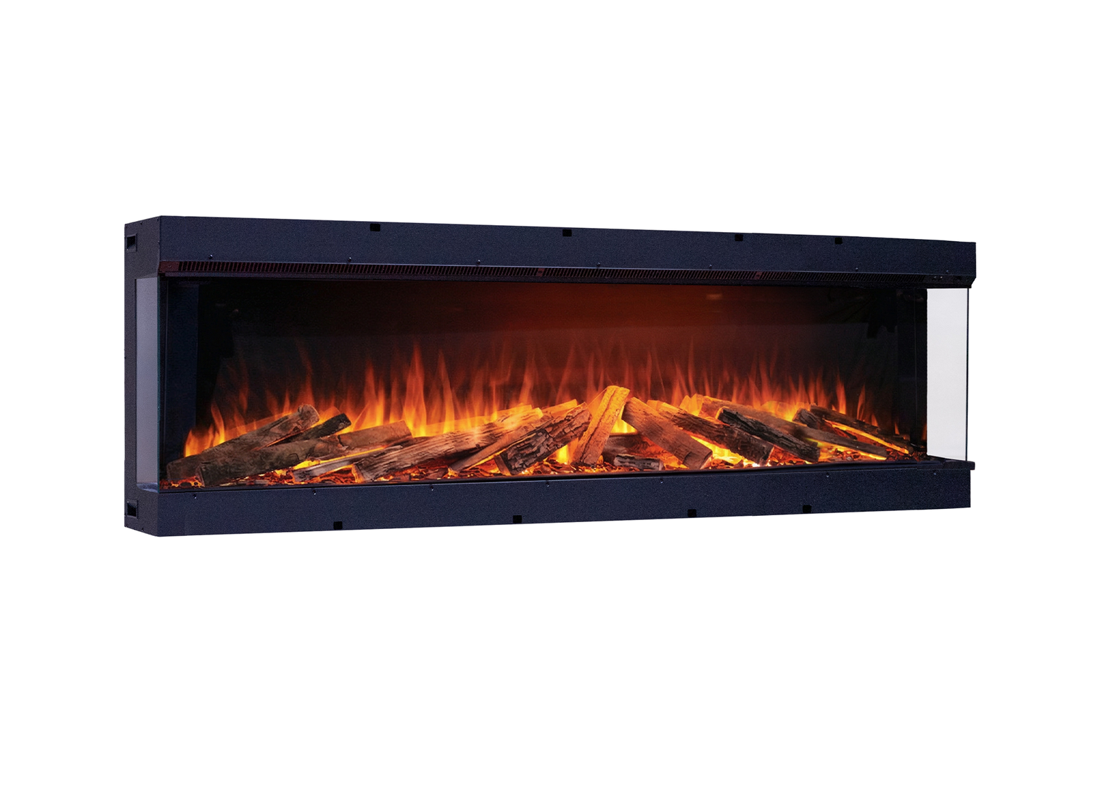 Fair Fires Tru Vizion Solution 1750 in zwarte inbouwhaard met vlammen