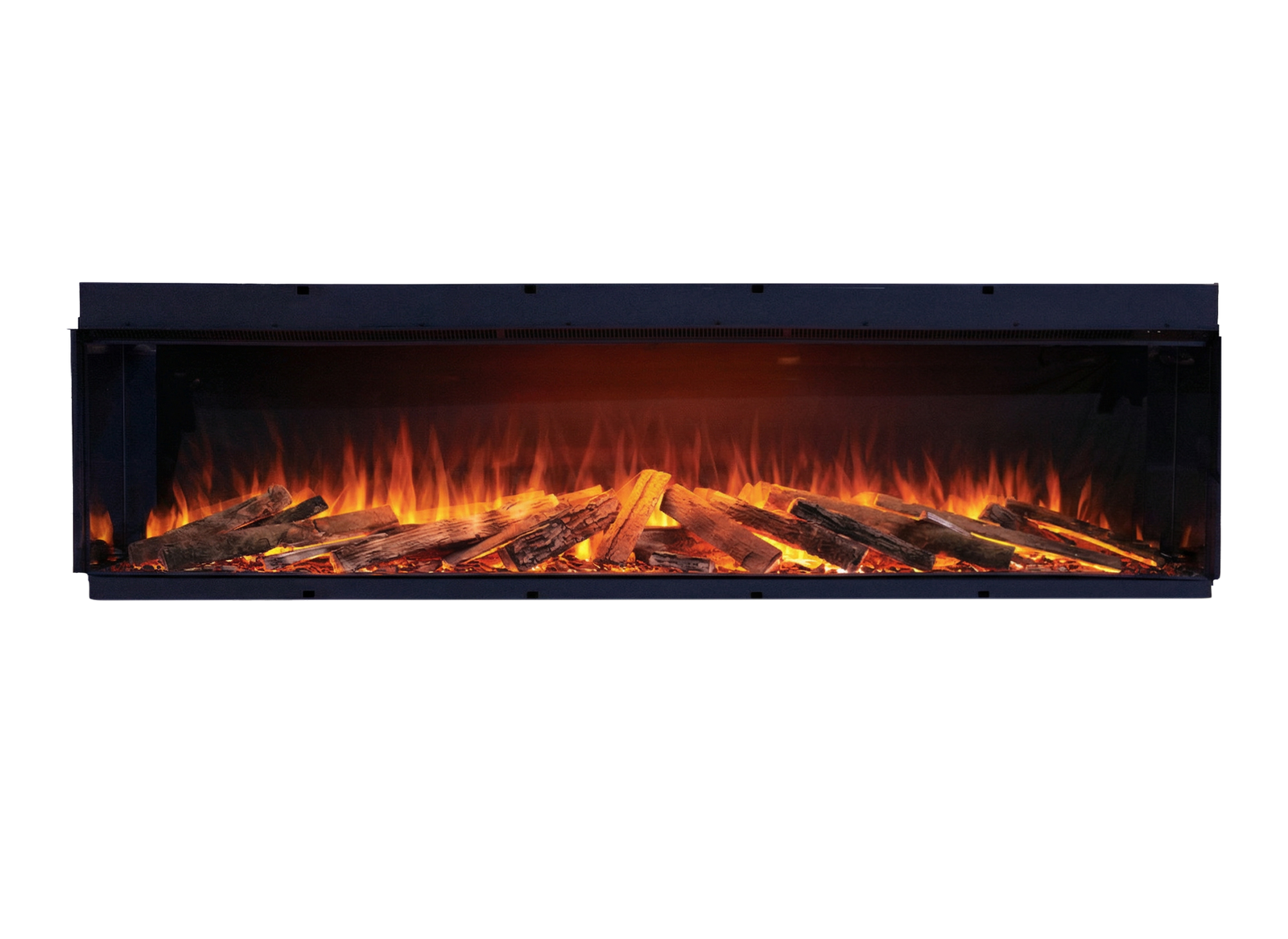 Fair Fires Tru Vizion Solution 2000 elektrische haard met brede vlammen en houtblokken