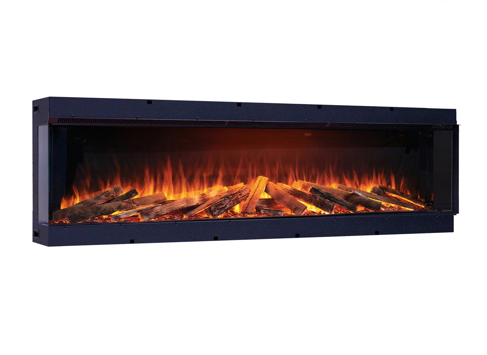 Fair Fires Tru Vizion Solution 2000 inbouwhaard met vlammen en houtblokken