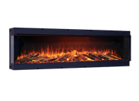 Fair Fires Tru Vizion Solution 2000 wandhaard met houtblokken en vlammen