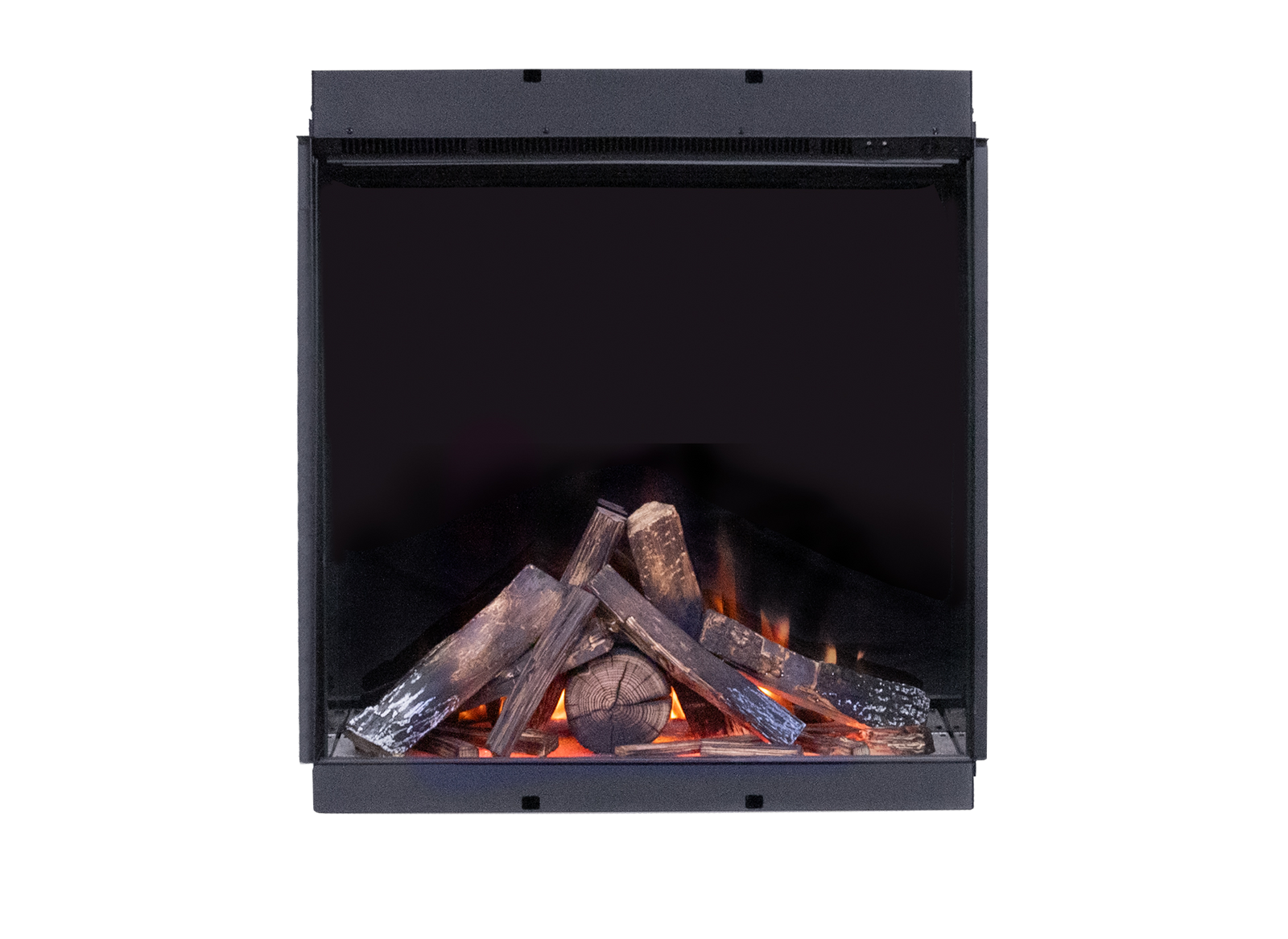 Fair Fires Tru Vizion Solution 750 met houtblokken en vlammen