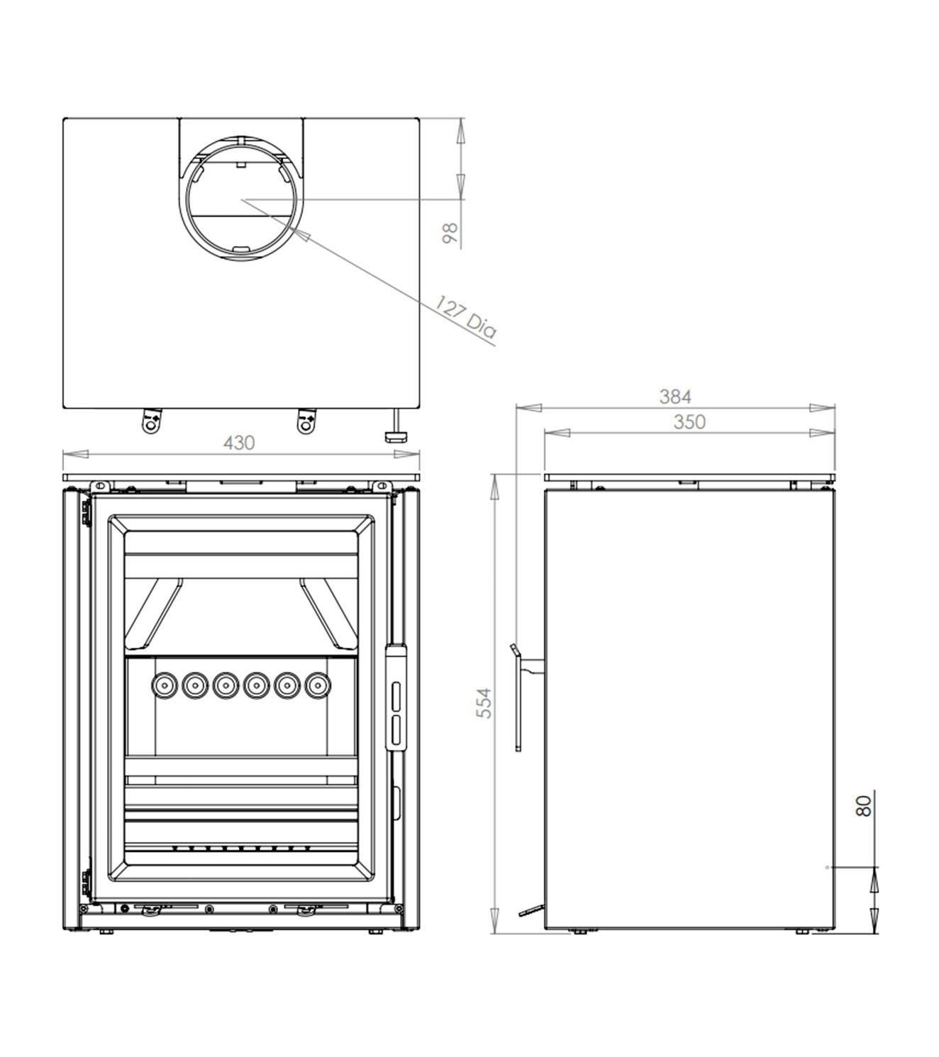 Charlton & Jenrick Fireline Ecostar 5 Wide technische maattekening