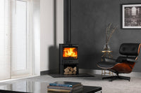 Charlton & Jenrick Fireline FQ5W-3 houtkachel in moderne woonkamer