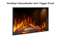 Fair Fires Tru Vizion Solution insert 650 Front met vlammen en houtblokken