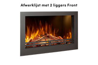 Fair Fires Tru Vizion Solution insert 650 Front met vlammen en houtblokken