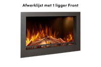 Fair Fires Tru Vizion Solution insert 650 Front in zwarte inbouwhaard met vlammen